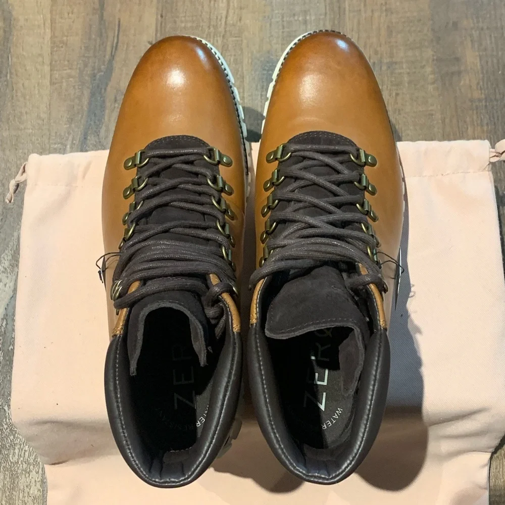 Men's ZERØGRAND Calf Leather Hiker Boot (Premium)